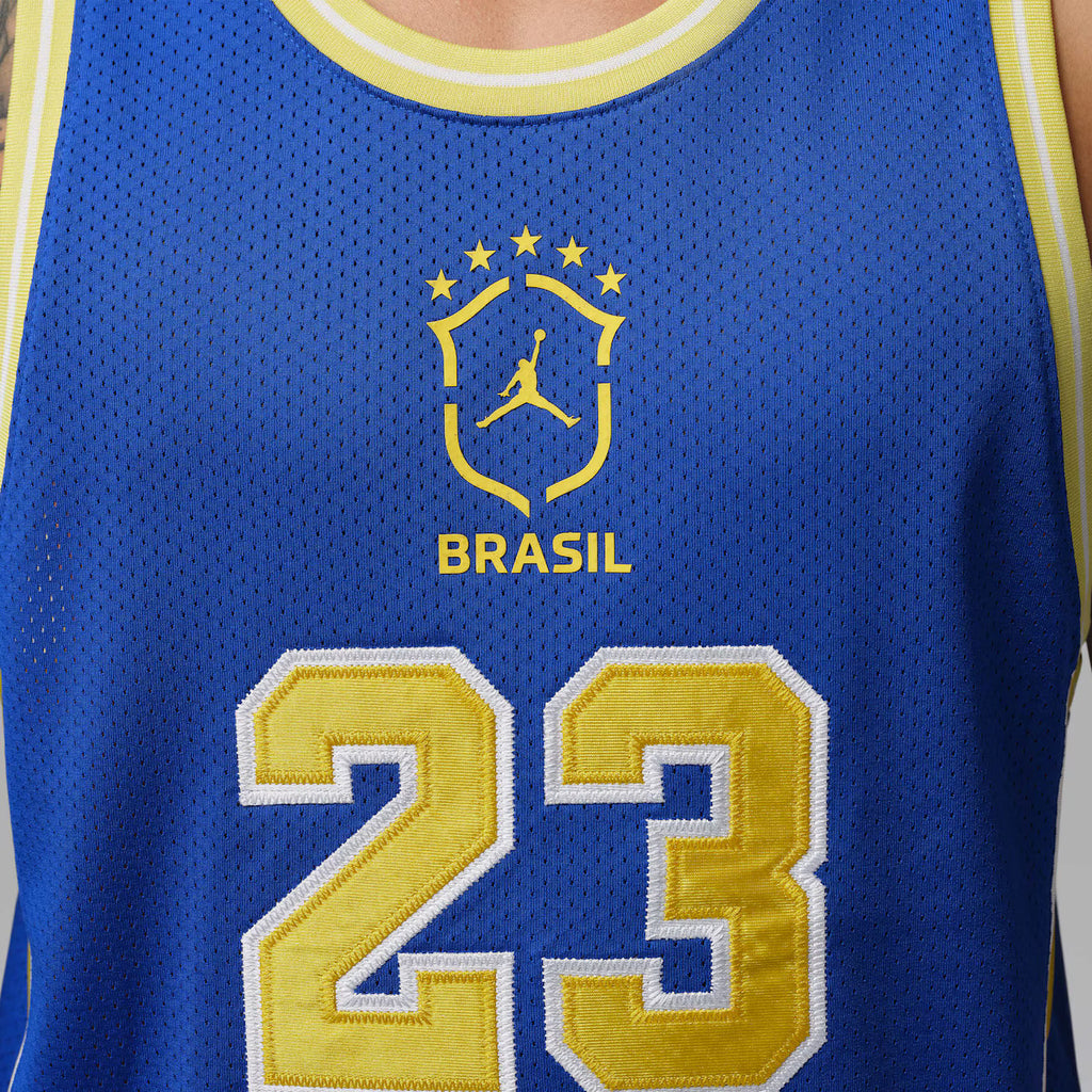 Regata Air Jordan Brasil Essentials Mesh Blue
