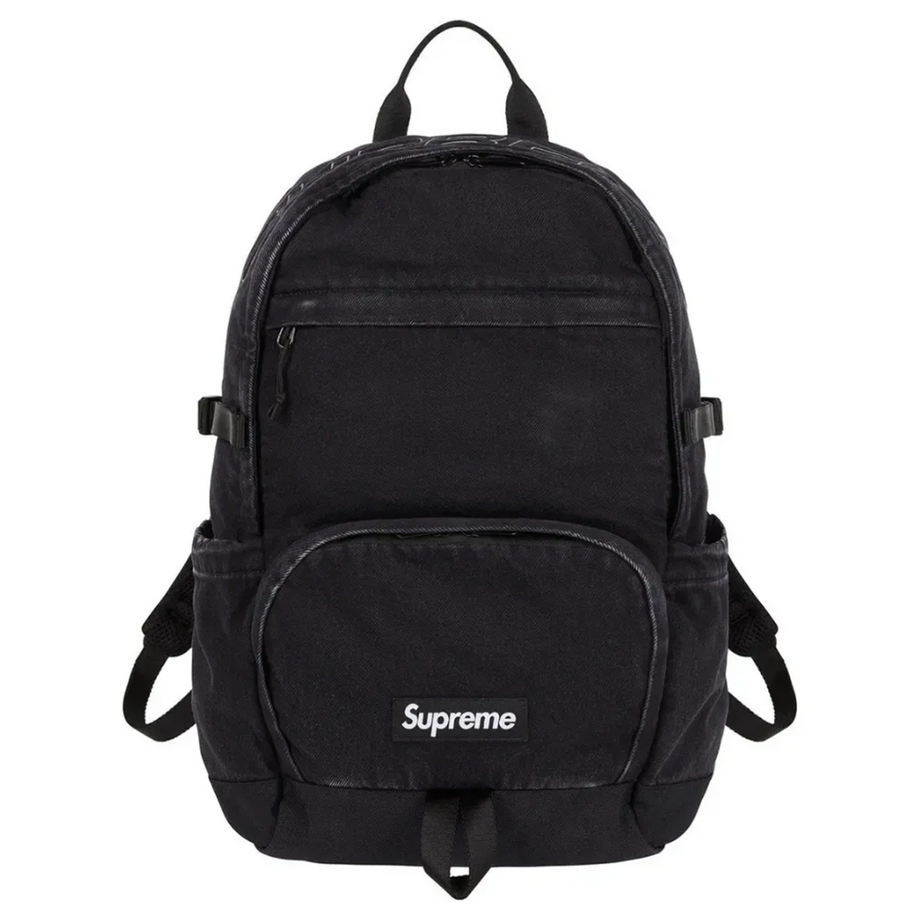 Supreme Denim Black Backpack FW25-W1