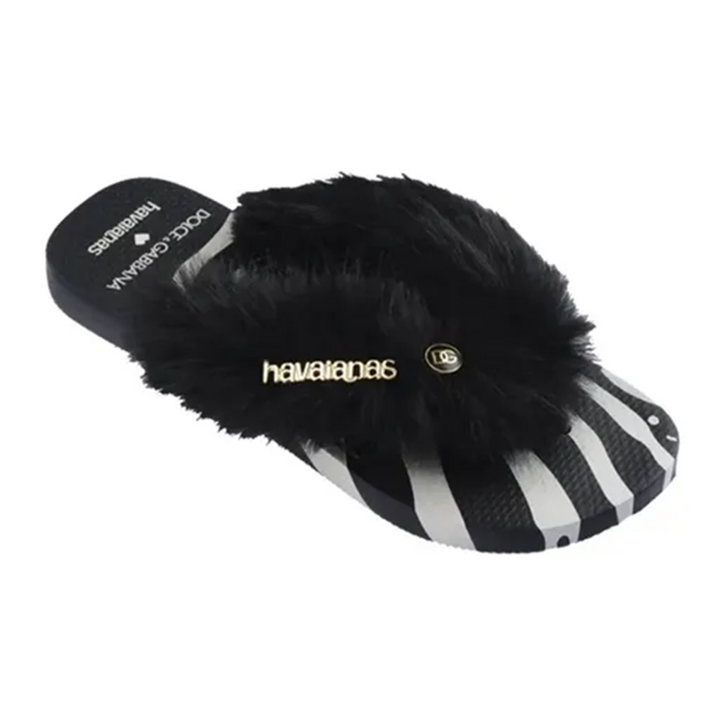 Dolce&Gabbana x Havaianas Top Faux Fur Flip-Flop