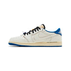 Fragment x Travis Scott x Air Jordan 1 Low OG SP Sail Military Blue