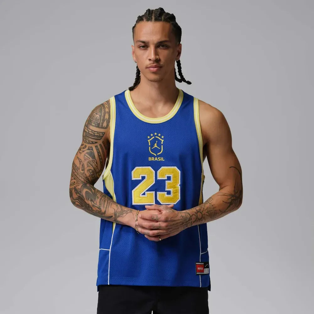 Regata Air Jordan Brasil Essentials Mesh Blue