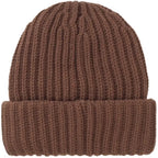 Supreme Chunky Rib Classic Logo Beanie Brown FW25-W8