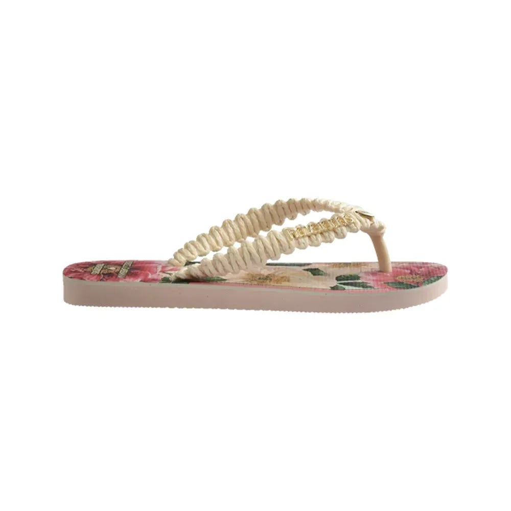 Dolce&Gabbana x Havaianas Chinelo Top Florals Rosa Ballet
