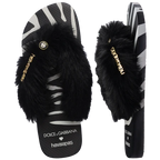 Dolce&Gabbana x Havaianas Top Faux Fur Flip-Flop