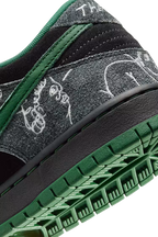 There x Nike SB Dunk Low Pro Anthracite and Gorge Green