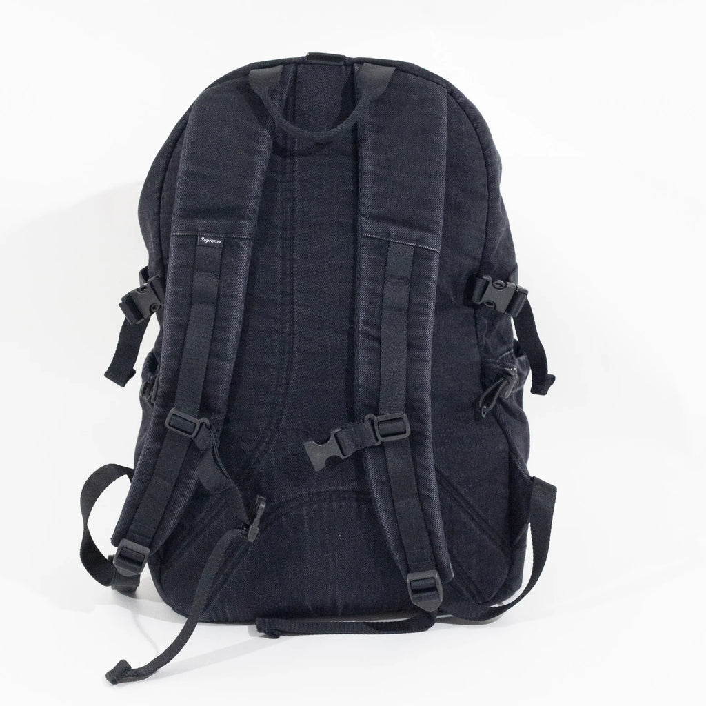 Supreme Denim Black Backpack FW25-W1